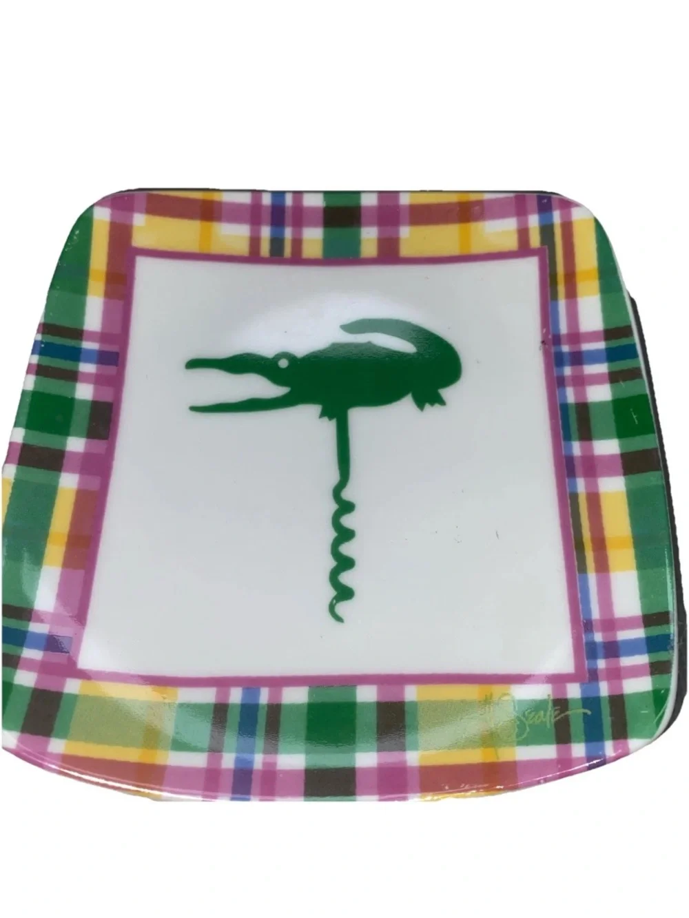 Thirstystone Ceramic Vineyard VTG Whales‎ & Alligator Coasters Set of 4